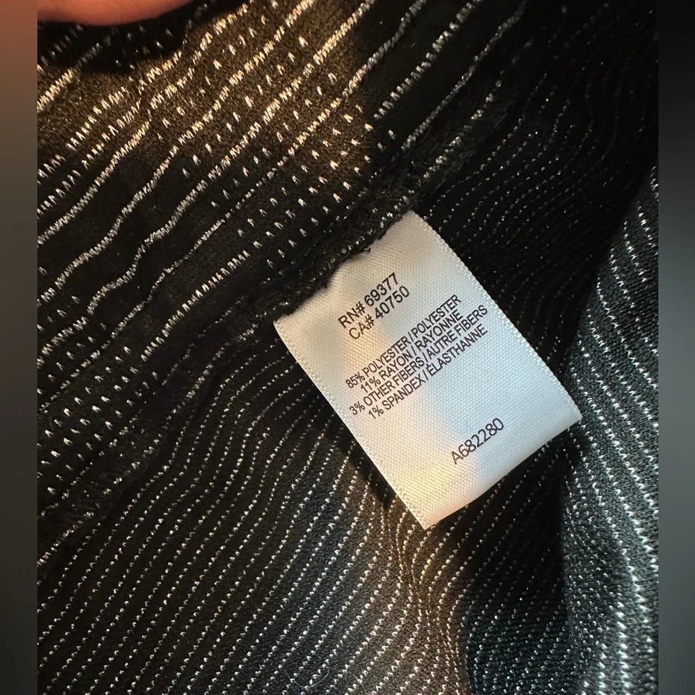 Stacy London Women's Black Striped Pantsuit in XXSP - Picture 9 of 16